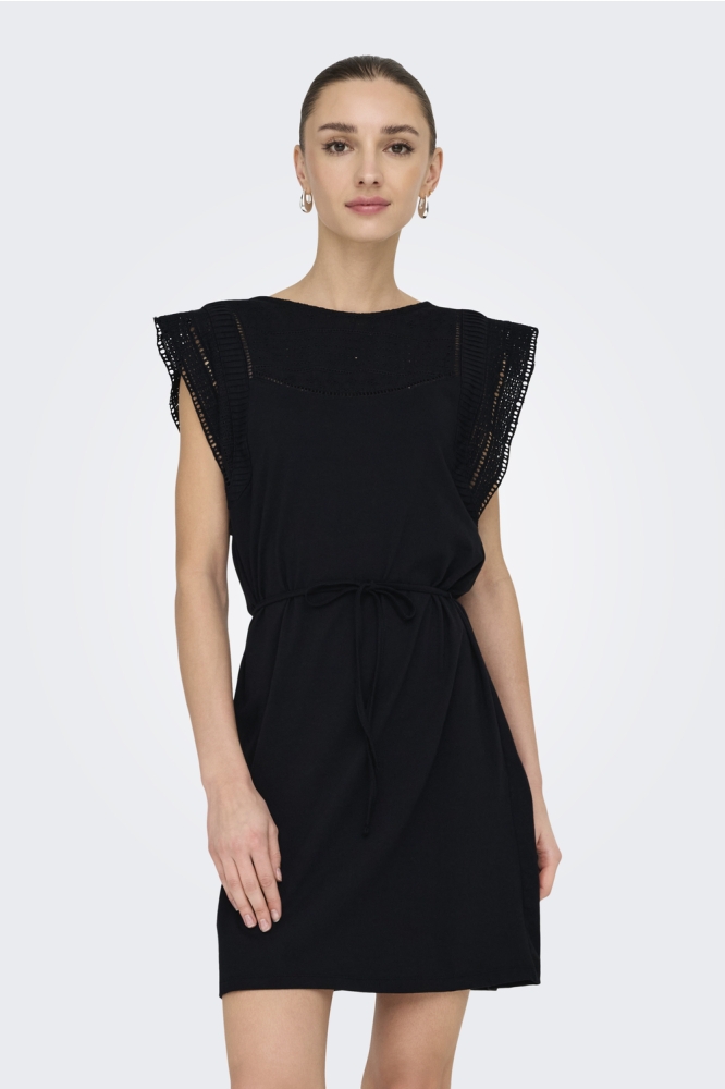JDYHEIDI S/L DRESS JRS 15354244 BLACK